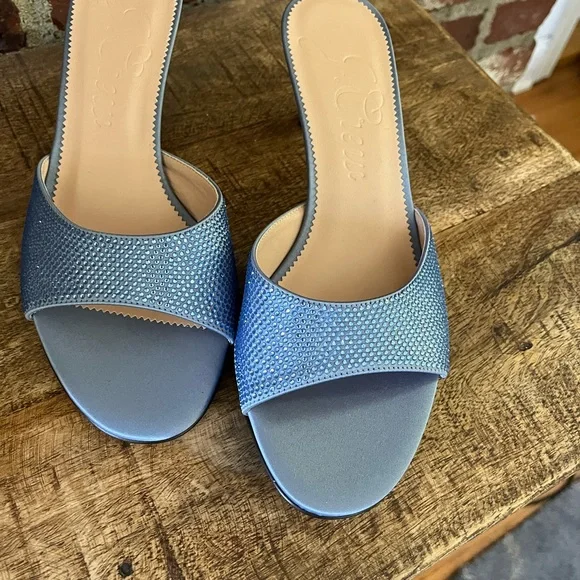 J.Crew Violetta crystal sandals size 8 1/2 - Picture 2 of 6